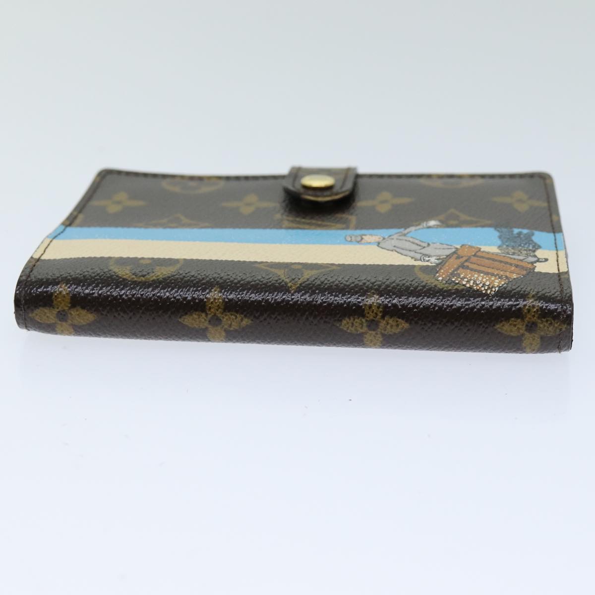 LOUIS VUITTON Monogram Groom Agenda PM Day Planner Cover Blue R20020 hk1342