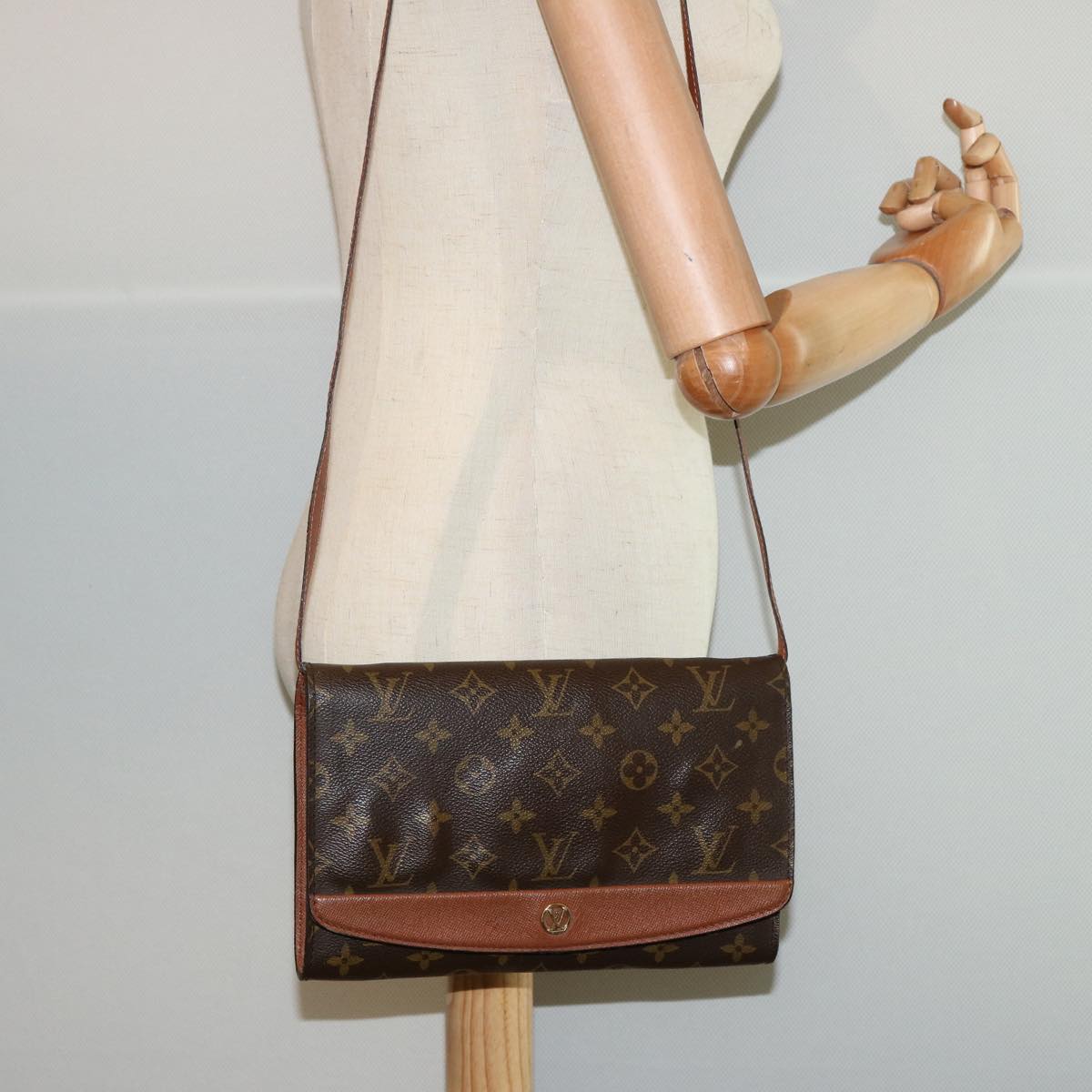 LOUIS VUITTON Monogram Bordeaux 24 Shoulder Bag M51798 LV hk1345