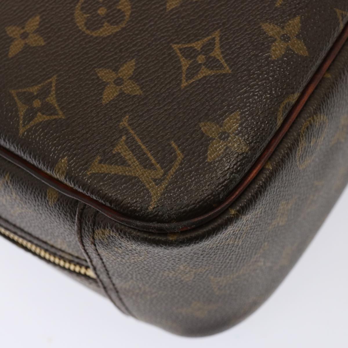 LOUIS VUITTON Monogram Trouville Hand Bag M42228 LV hk1348