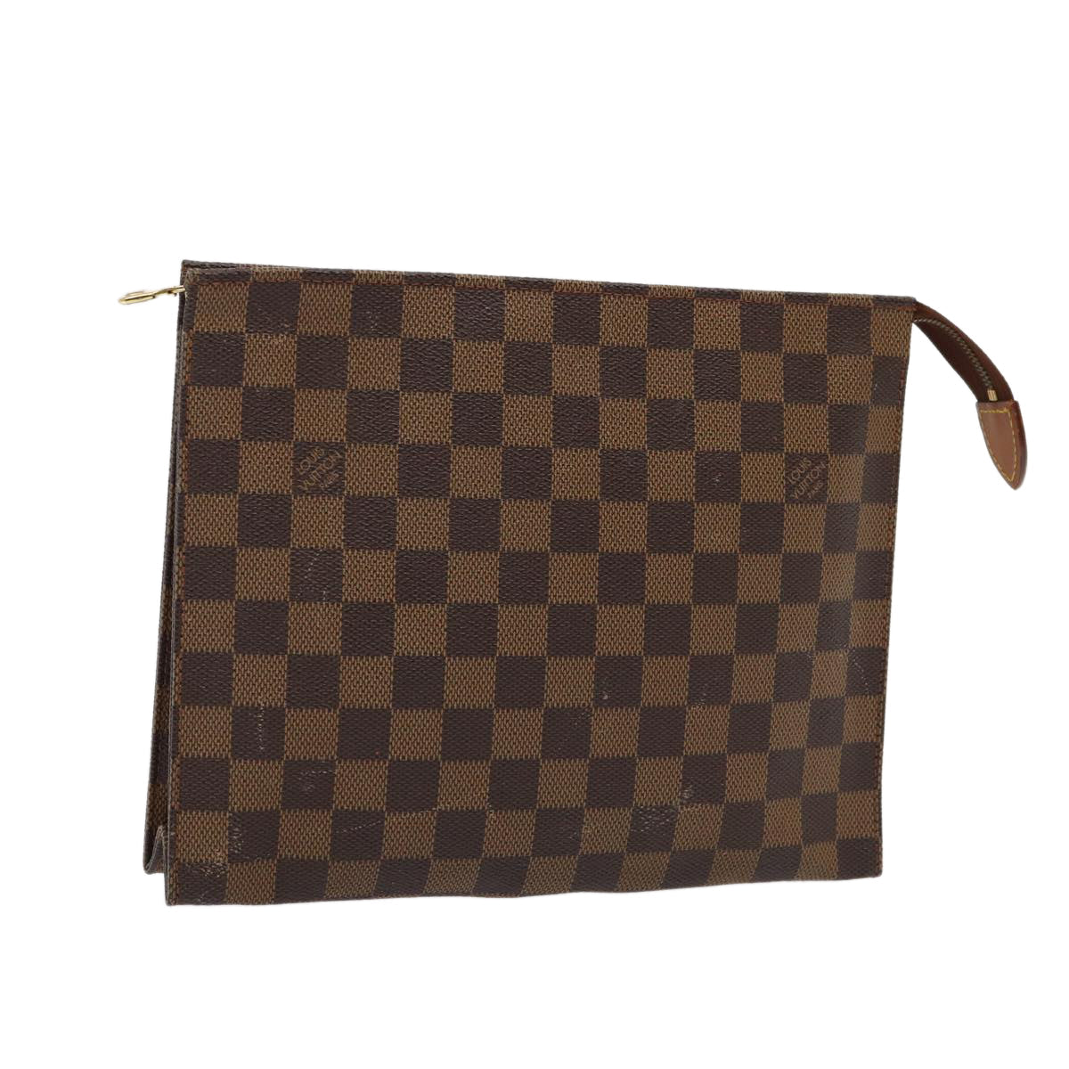 LOUIS VUITTON Damier Ebene Poche Toilette 26 Pouch N47543 LV hk1365