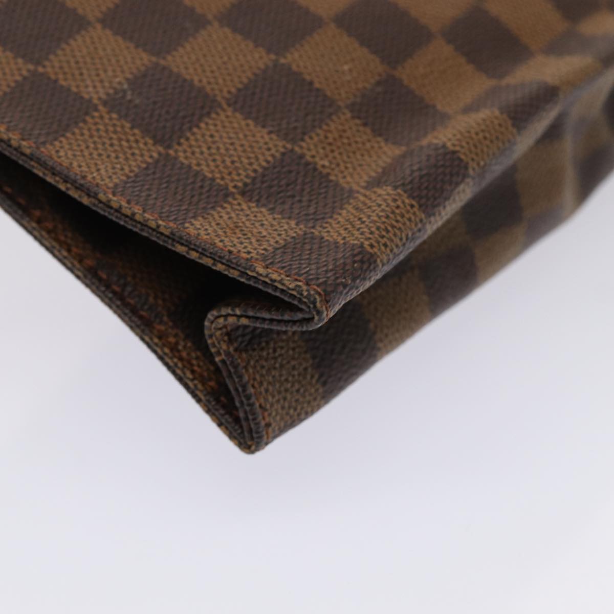 LOUIS VUITTON Damier Ebene Poche Toilette 26 Pouch N47543 LV hk1365