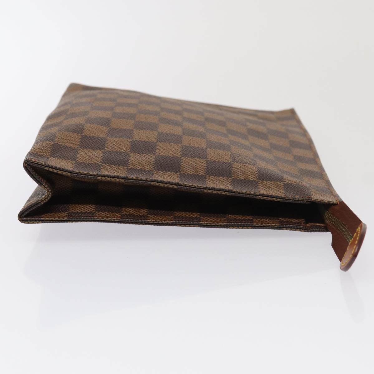 LOUIS VUITTON Damier Ebene Poche Toilette 26 Pouch N47543 LV hk1365