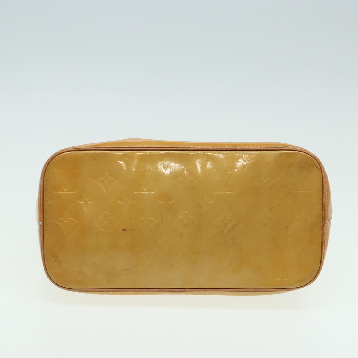 LOUIS VUITTON Monogram Vernis Houston Hand Bag Beige M91004 LV hk1369