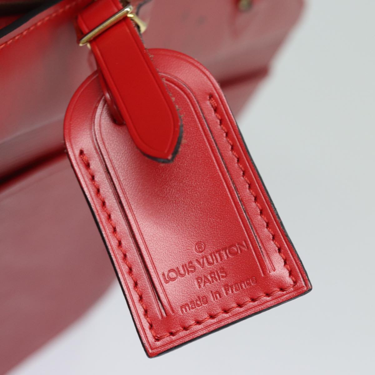 LOUIS VUITTON Epi Riviera Hand Bag Red M48187 LV hk1370