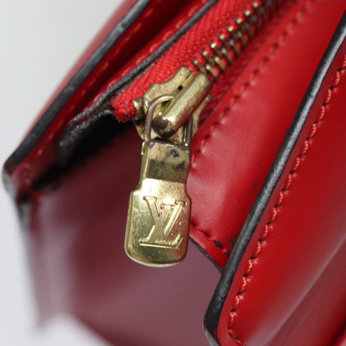 LOUIS VUITTON Epi Riviera Hand Bag Red M48187 LV hk1370