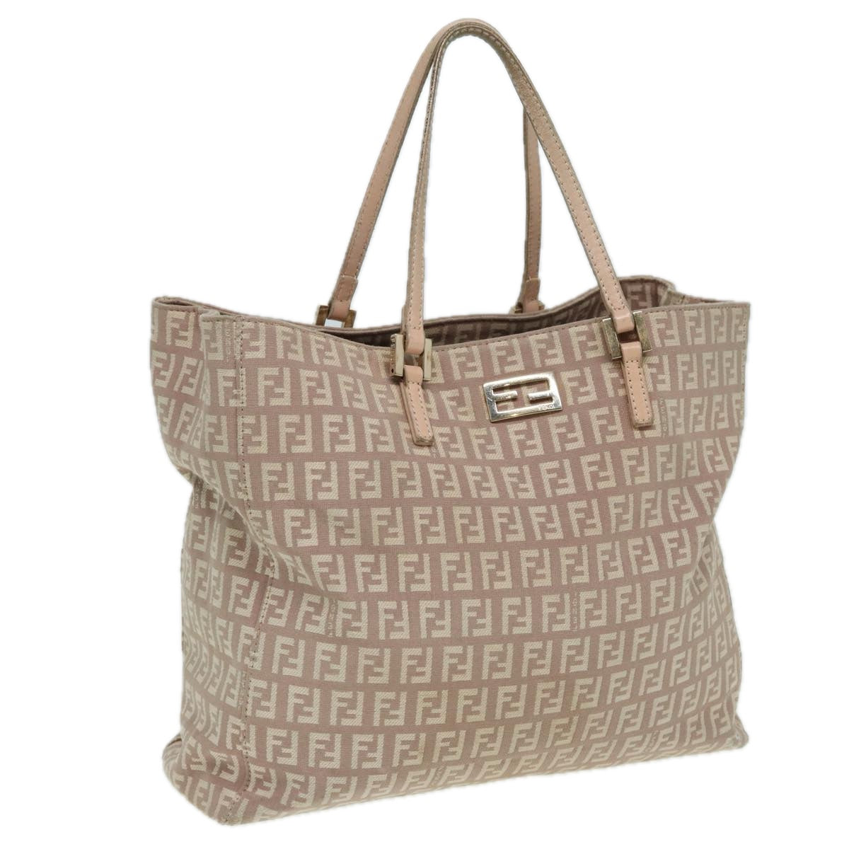Luxury Fendi Zucchino Canvas Hand Bag Pinkhk1386