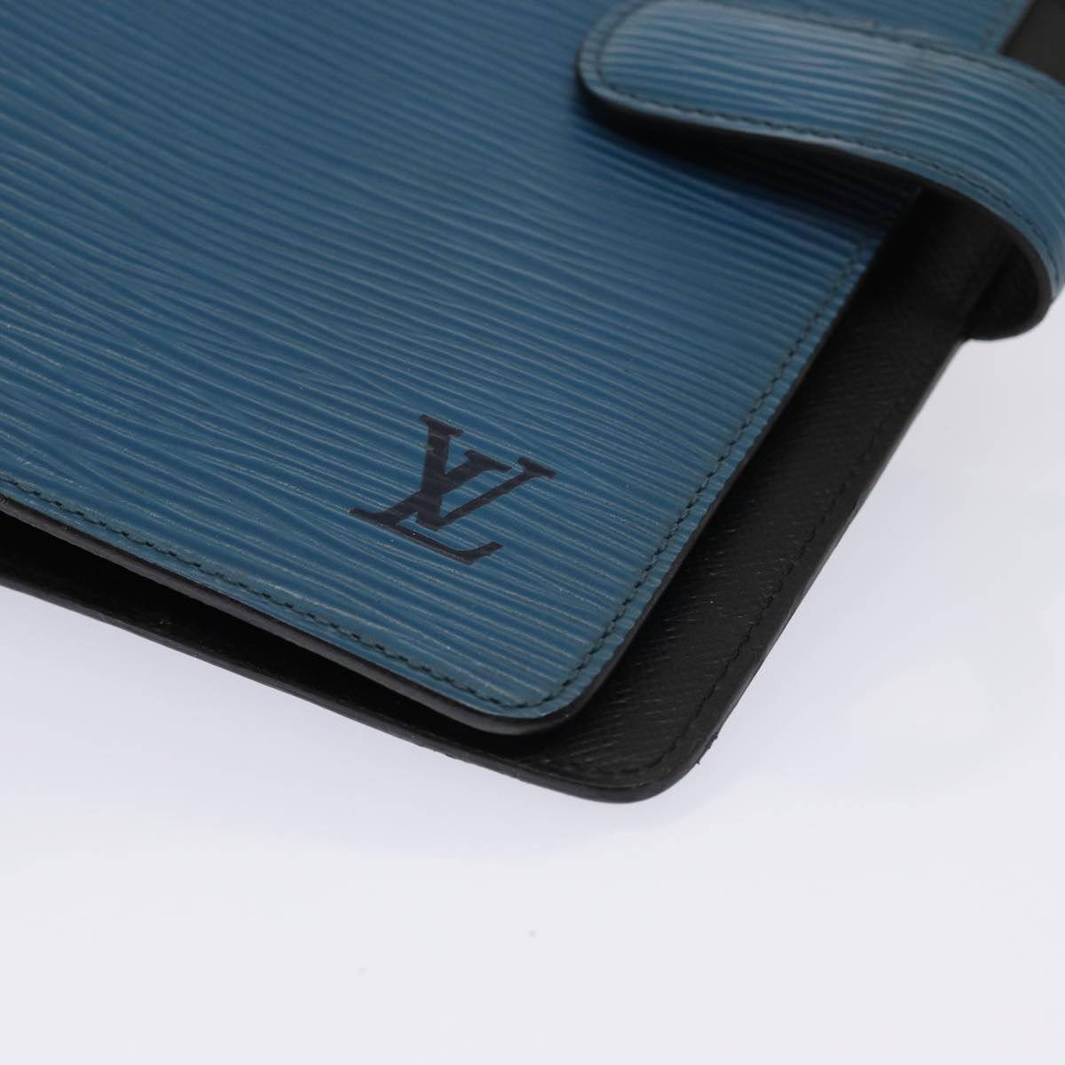 LOUIS VUITTON Epi Agenda MM Day Planner Cover Blue R20055 LV hk1395