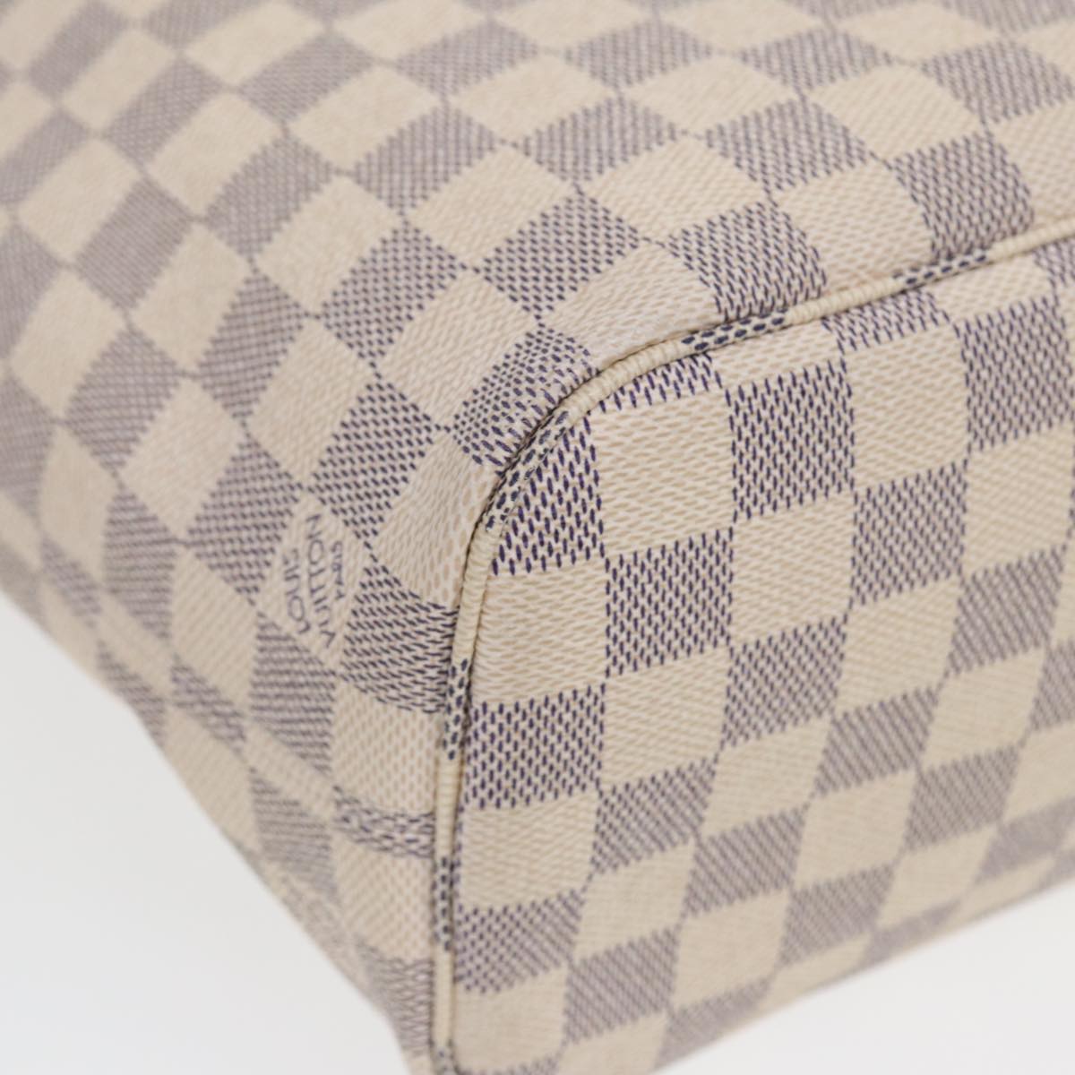 LOUIS VUITTON Damier Azur Neverfull PM Tote Bag N41362 LV hk1426A