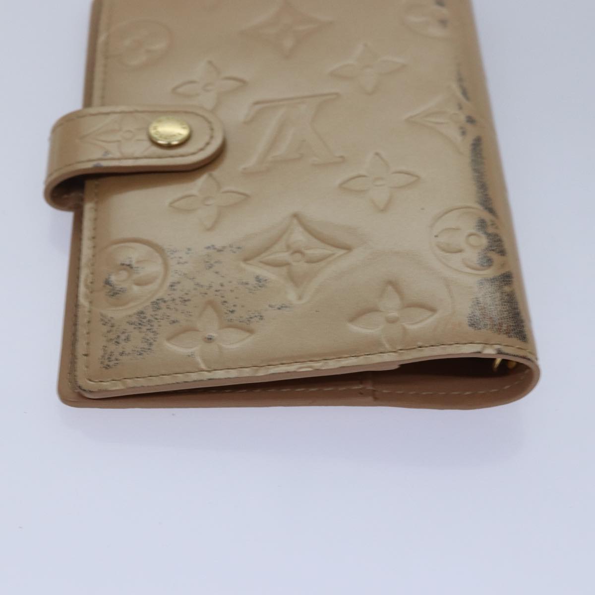 LOUIS VUITTON Vernis Taiga Agenda PM Day Planner Cover 3Set Beige LV hk1436