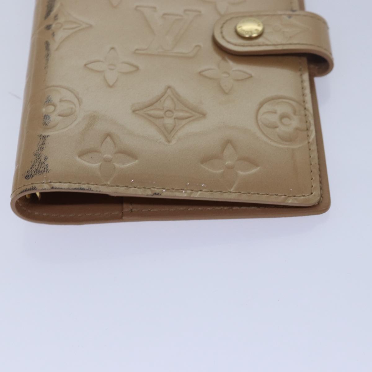 LOUIS VUITTON Vernis Taiga Agenda PM Day Planner Cover 3Set Beige LV hk1436