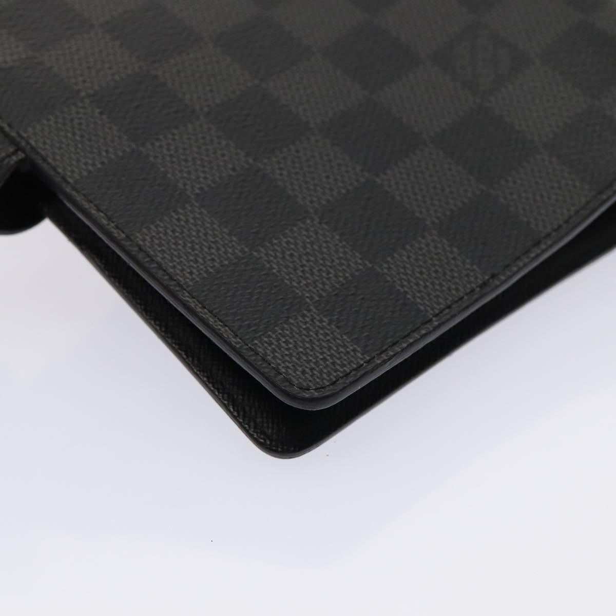 LOUIS VUITTON Damier Graphite Agenda MM Day Planner Cover R20242 LV hk1439