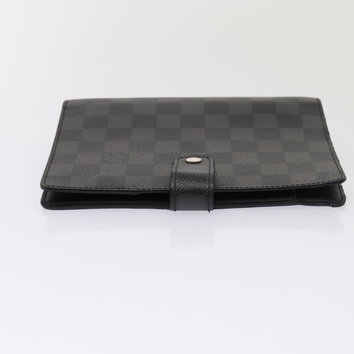 LOUIS VUITTON Damier Graphite Agenda MM Day Planner Cover R20242 LV hk1439