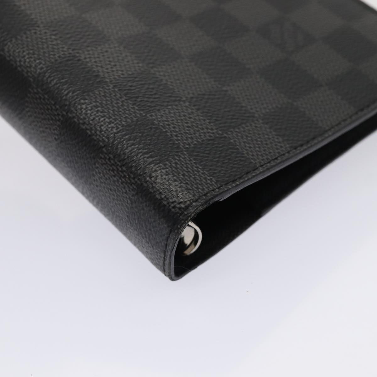 LOUIS VUITTON Damier Graphite Agenda MM Day Planner Cover R20242 LV hk1439