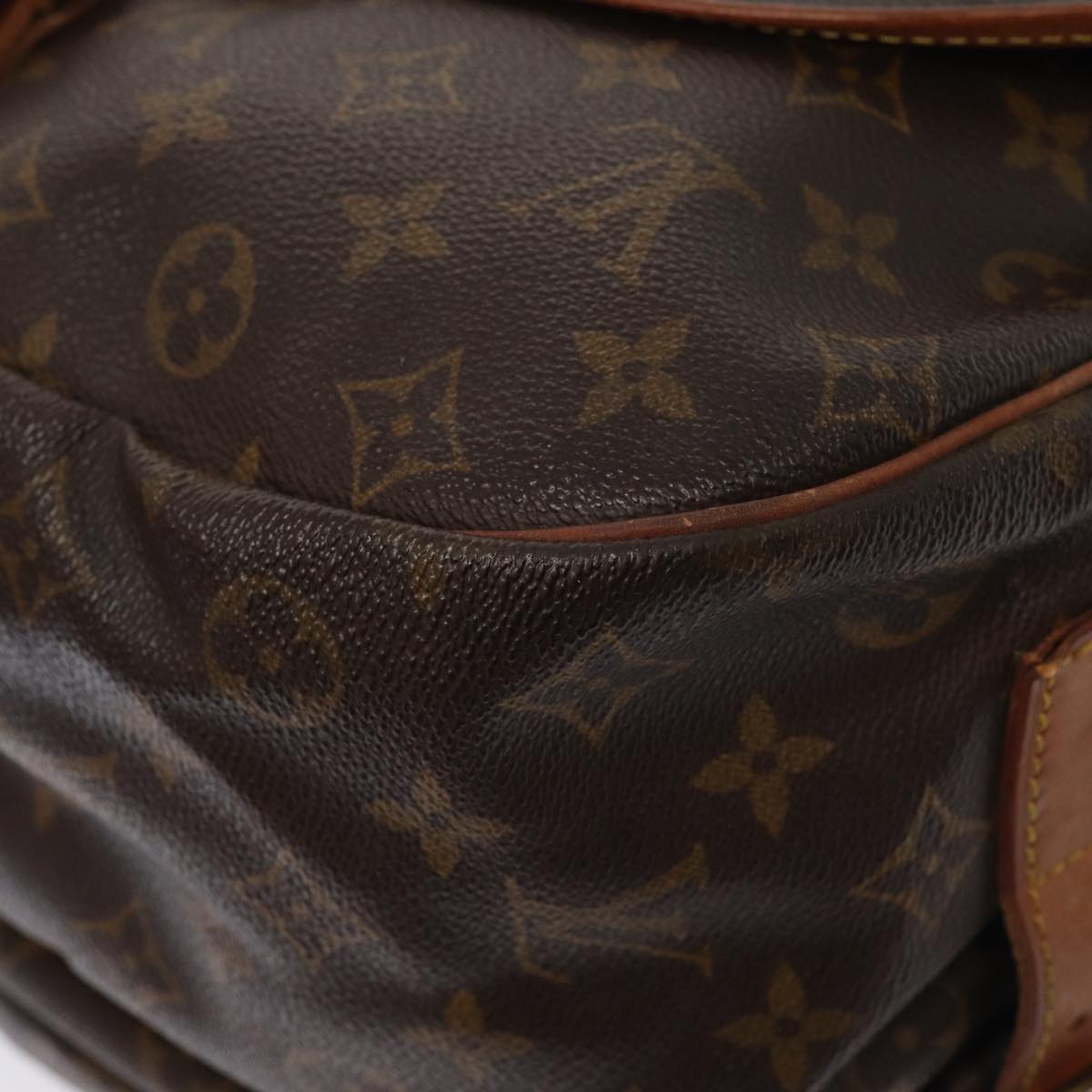 LOUIS VUITTON Monogram Saumur 35 Shoulder Bag M42254 LV hk1445