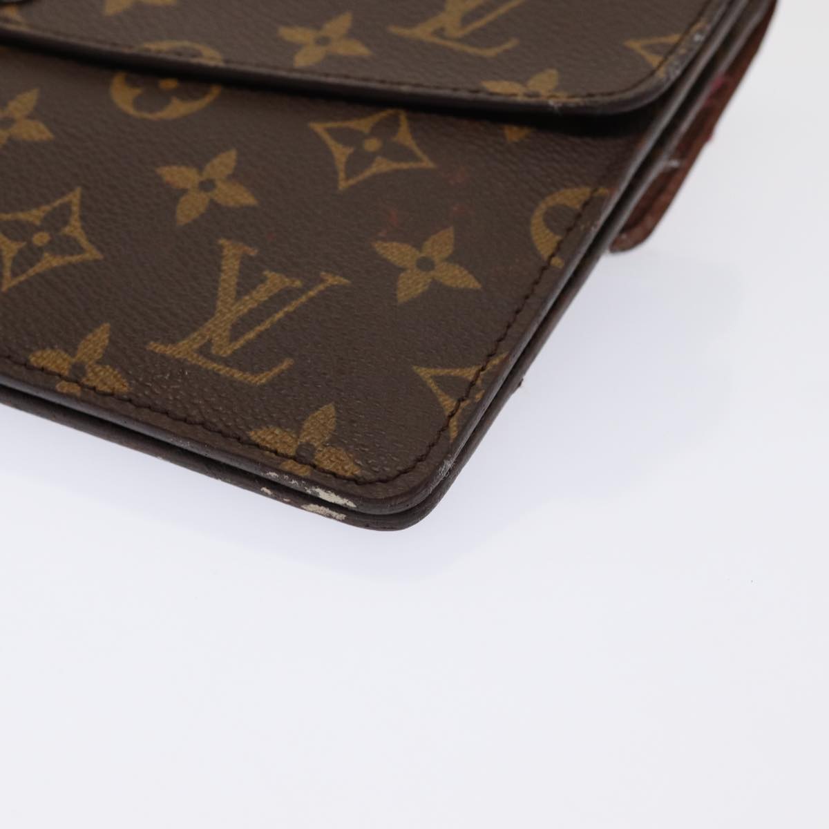 LOUIS VUITTON Monogram Double Rabat Shoulder Bag M51815 LV hk1452
