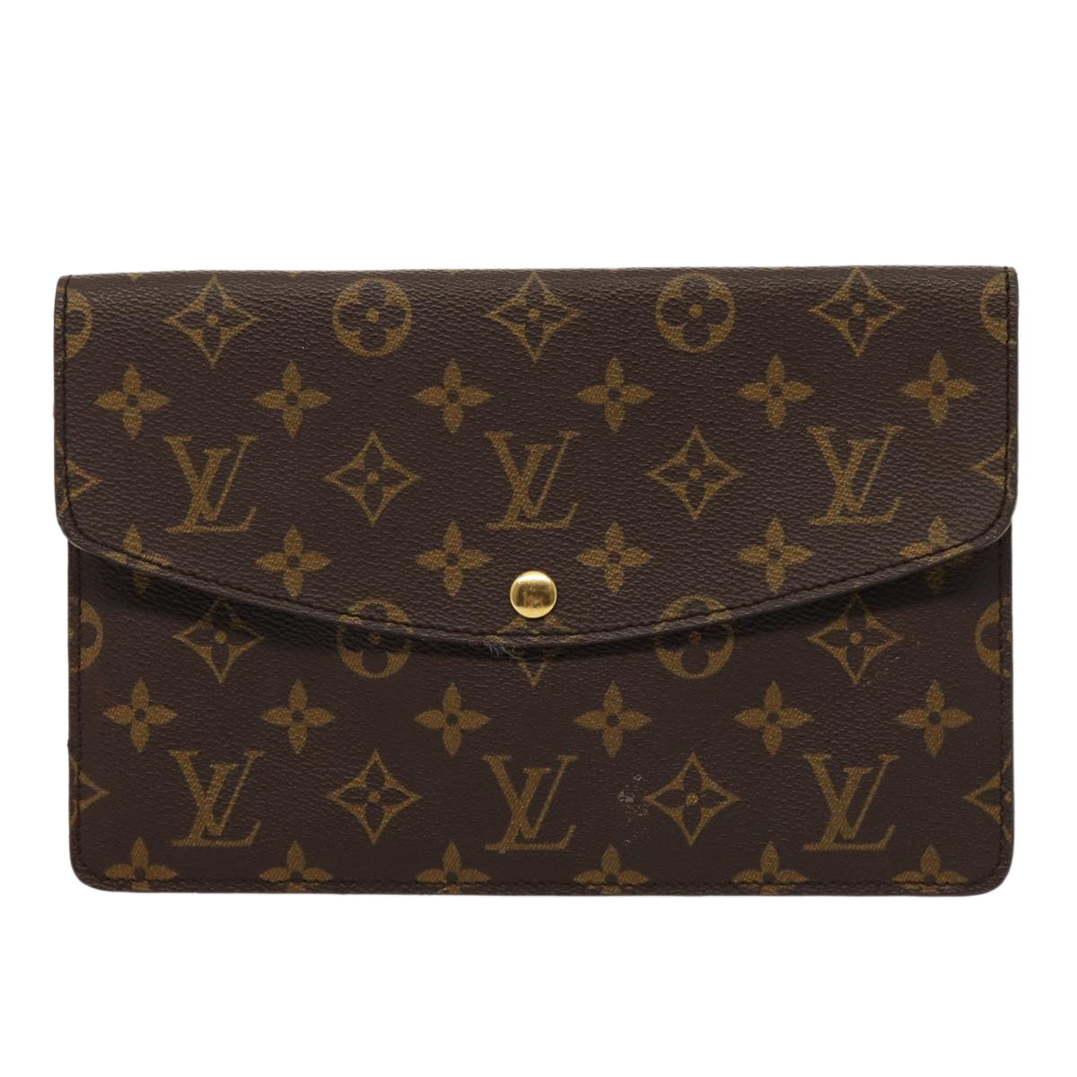 LOUIS VUITTON Monogram Double Rabat Shoulder Bag M51815 LV hk1452