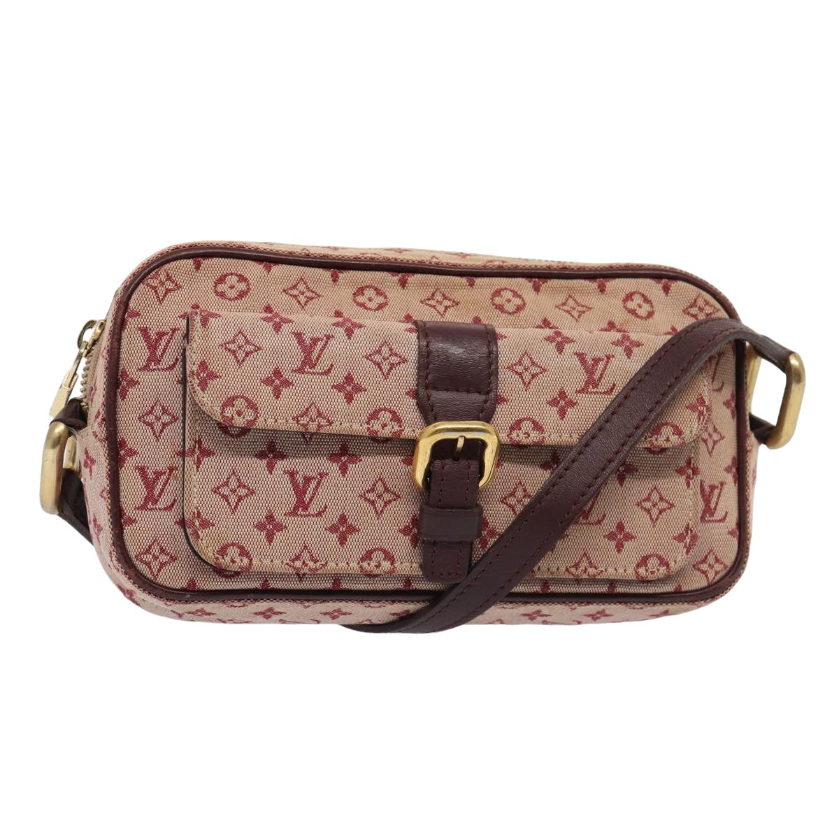 LOUIS VUITTON Monogram Mini Juliet MM Shoulder Bag Red M92219 LV hk1461