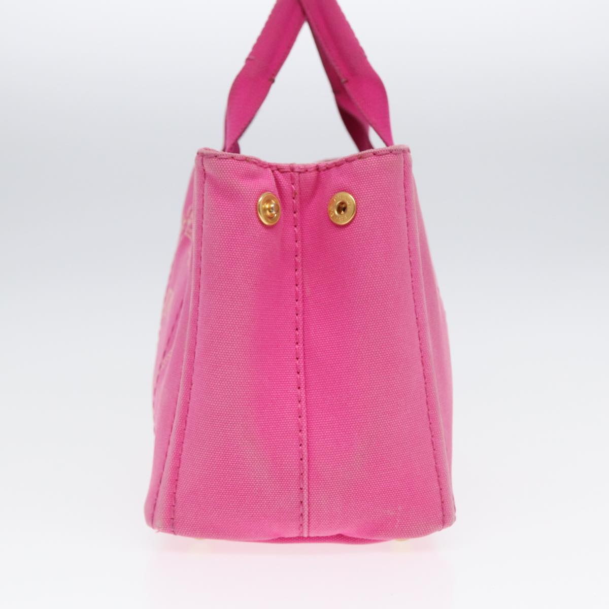 Luxury Prada Canapa PM Hand Bag Canvas Pink  hk1495