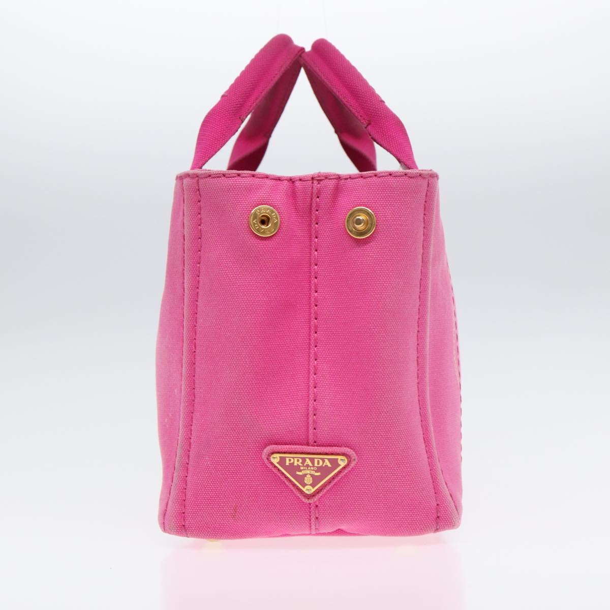 Luxury Prada Canapa PM Hand Bag Canvas Pink  hk1495