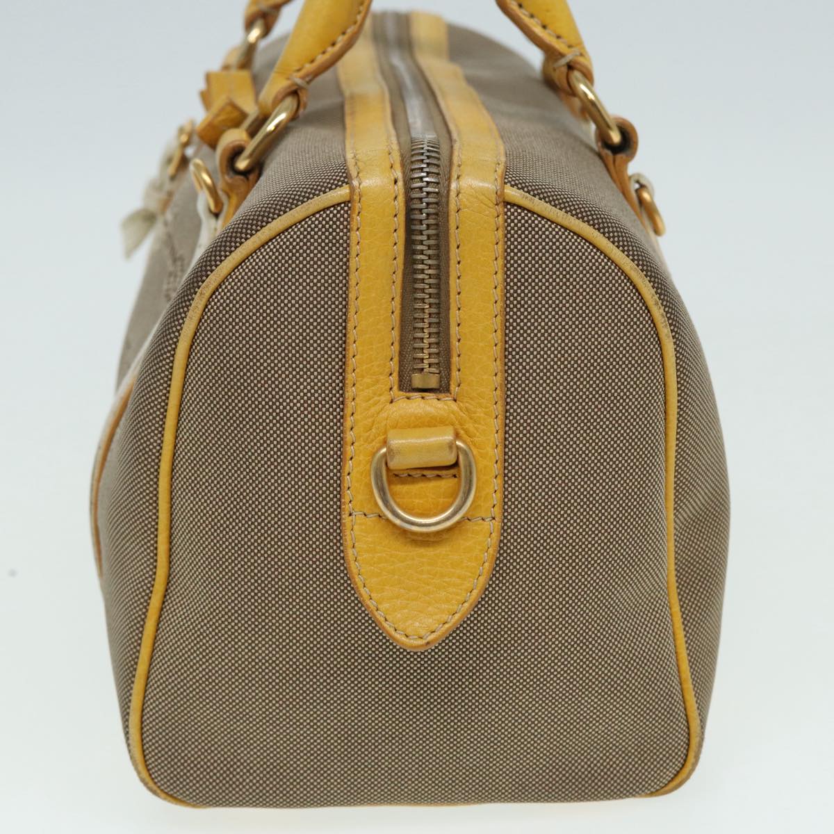 Luxury Prada Hand Bag Canvas Beige Yellow  hk1503