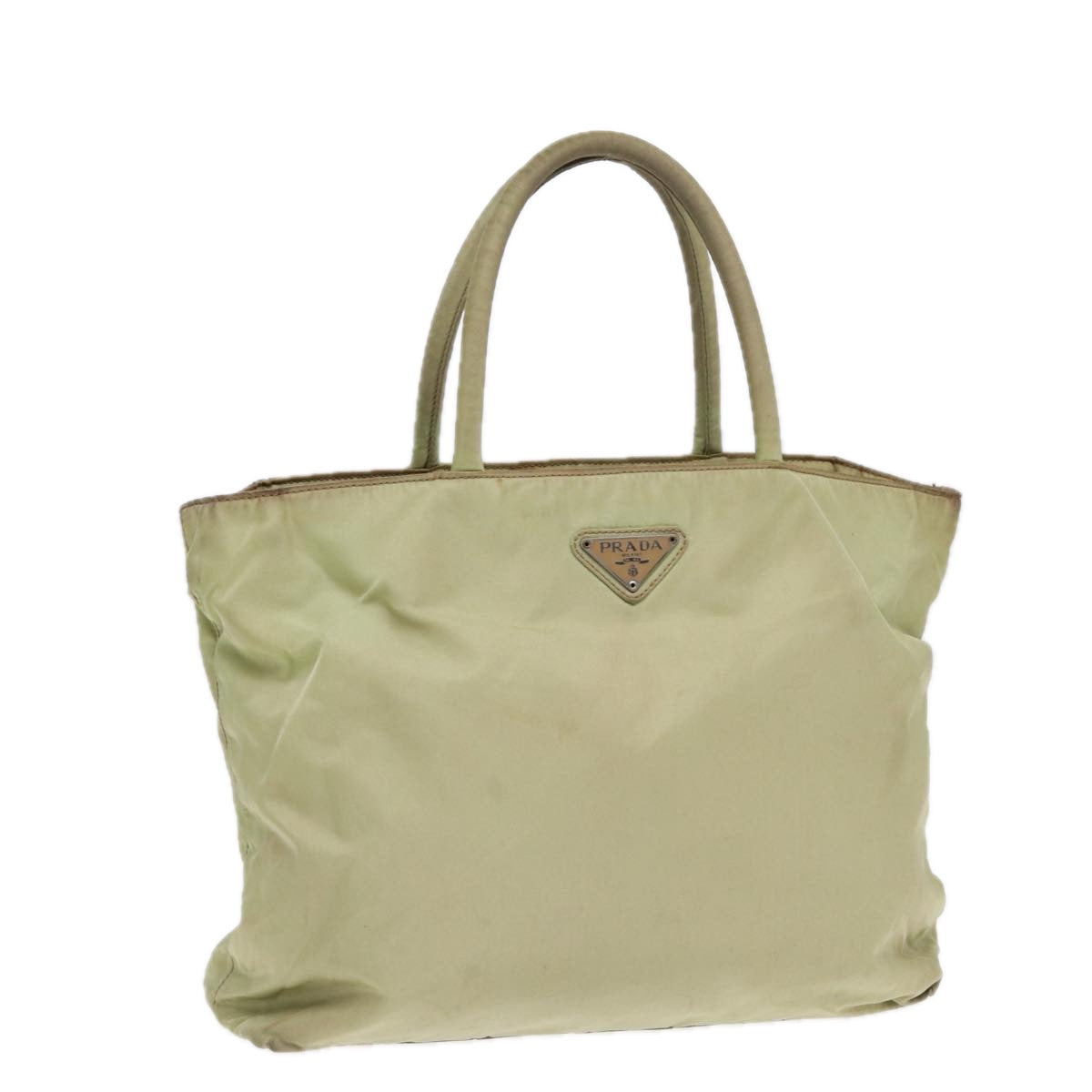 Luxury Prada Tote Bag Nylon Silver Pistachio Green  hk1563