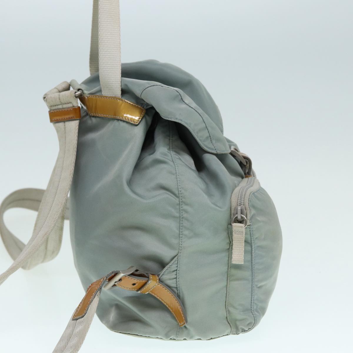 Luxury Prada Backpack Nylon Blue Silver  hk1564