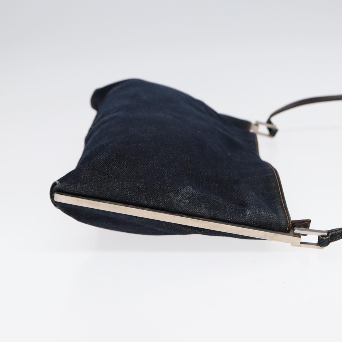 Luxury Fendi Shoulder Bag Denim Navy Silverhk1587