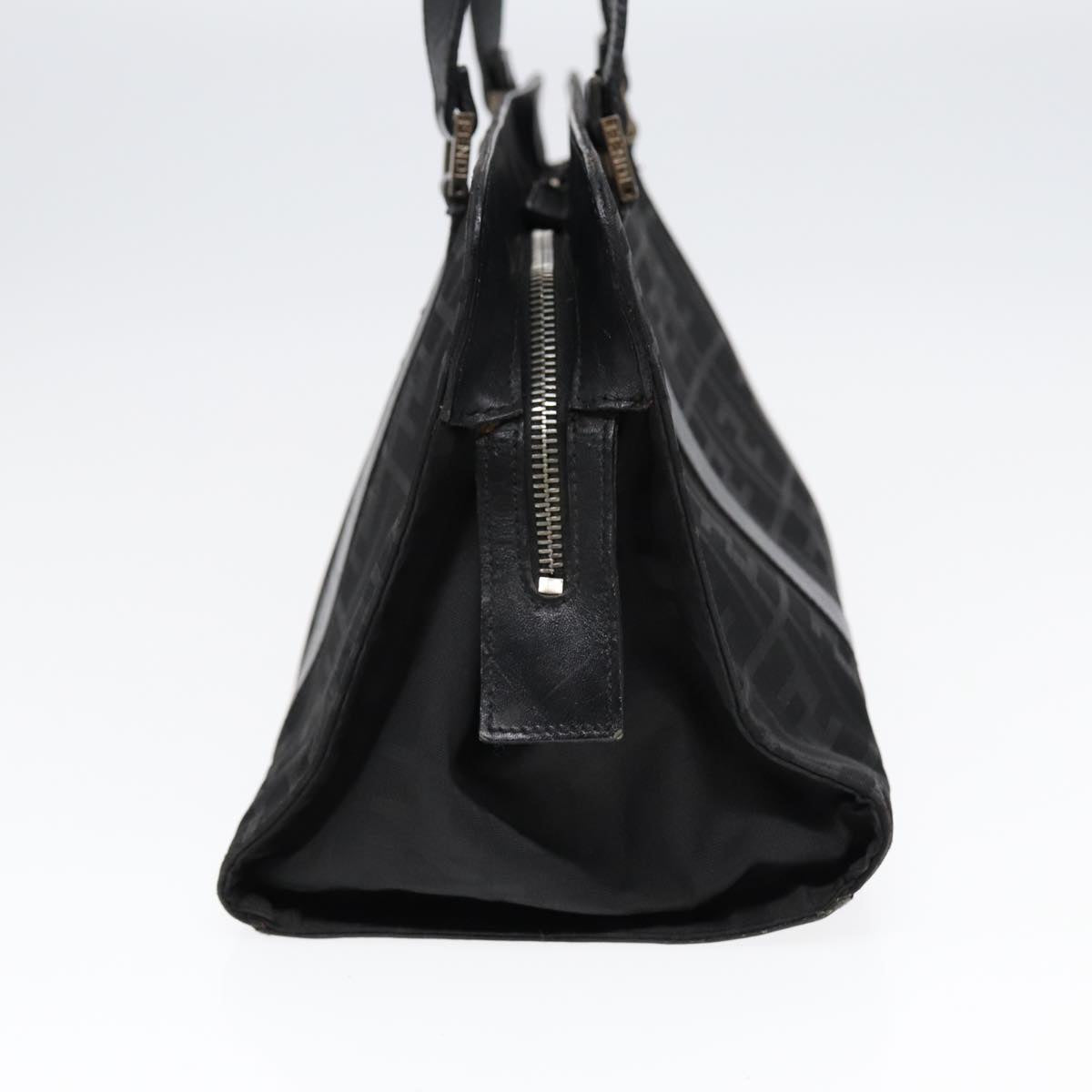 Luxury Fendi Zucca Canvas Hand Bag Black Silverhk1588