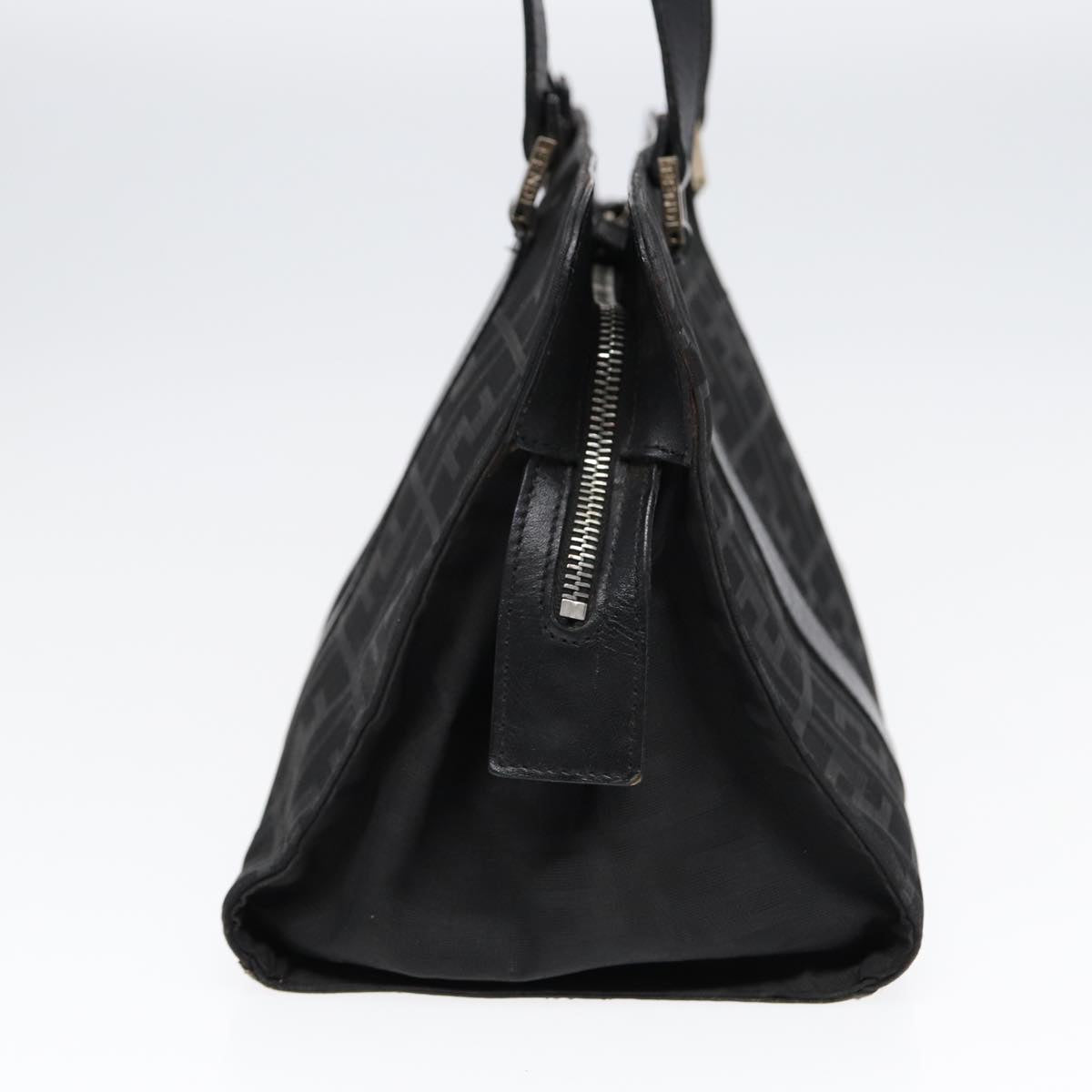 Luxury Fendi Zucca Canvas Hand Bag Black Silverhk1588
