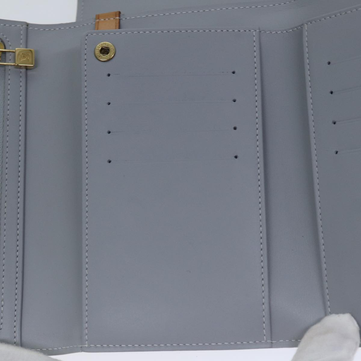 LOUIS VUITTON Monogram Vernis Walker Gris M91031 LV hk1594
