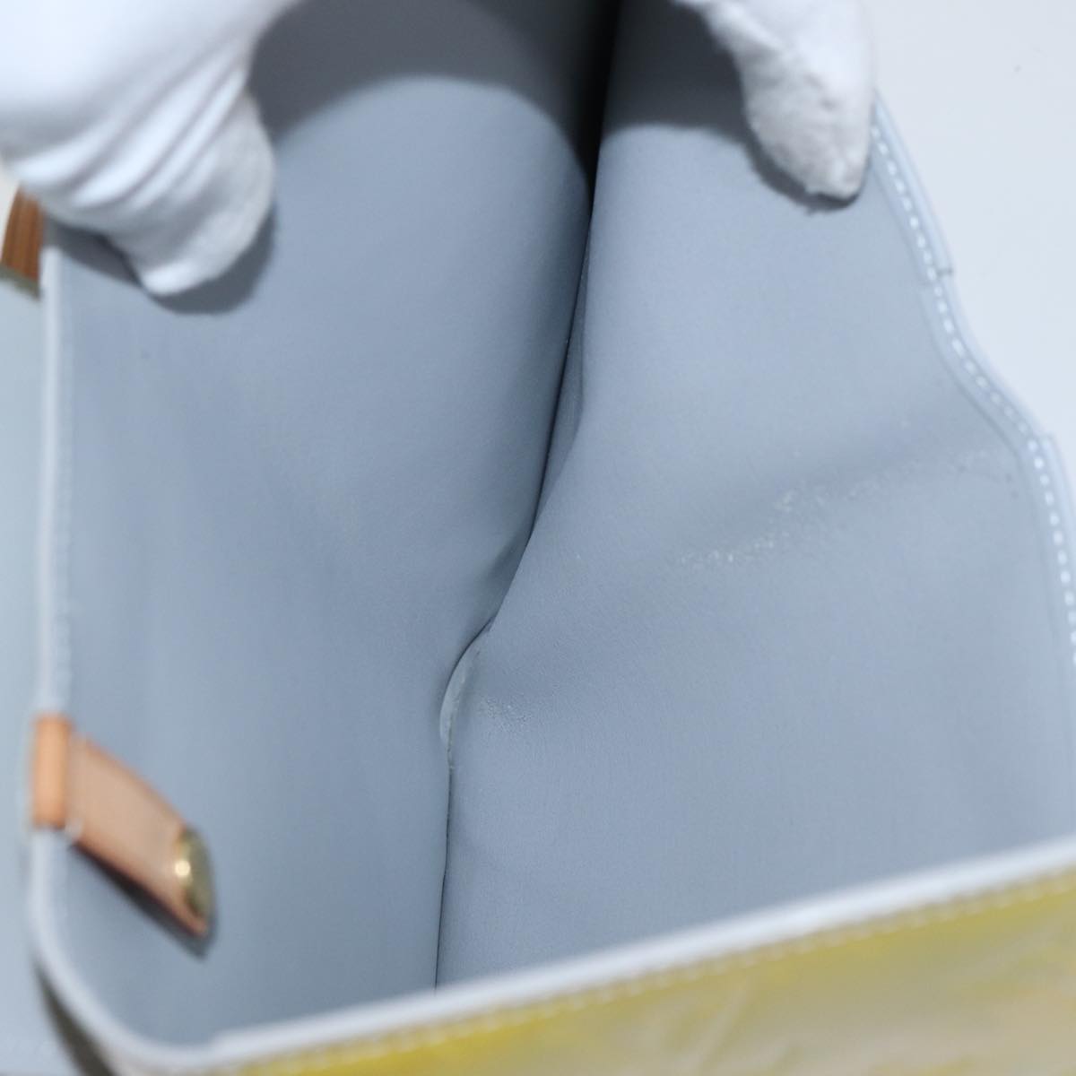 LOUIS VUITTON Monogram Vernis Walker Gris M91031 LV hk1594
