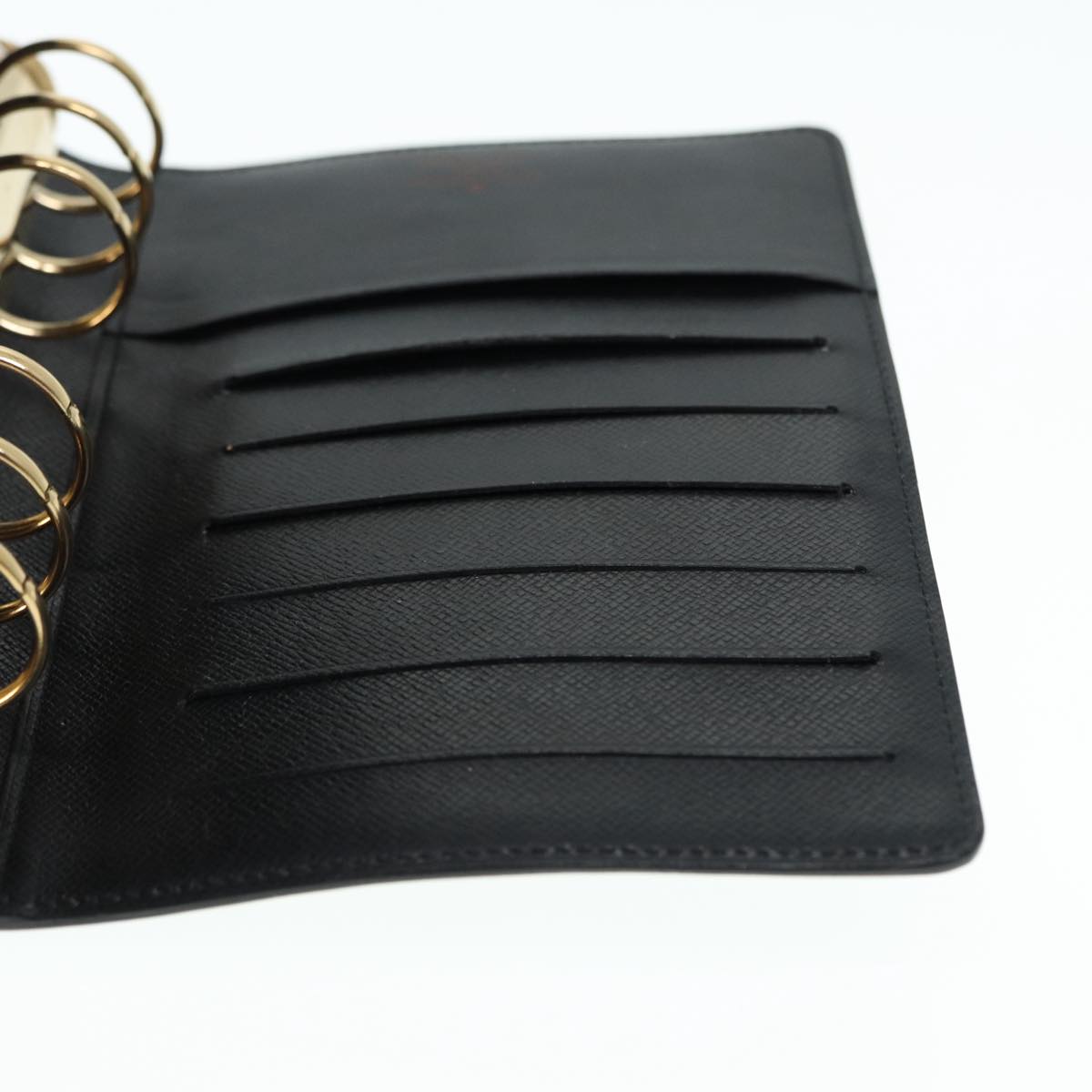 LOUIS VUITTON Epi Agenda MM Day Planner Cover Black R20042 LV hk1595