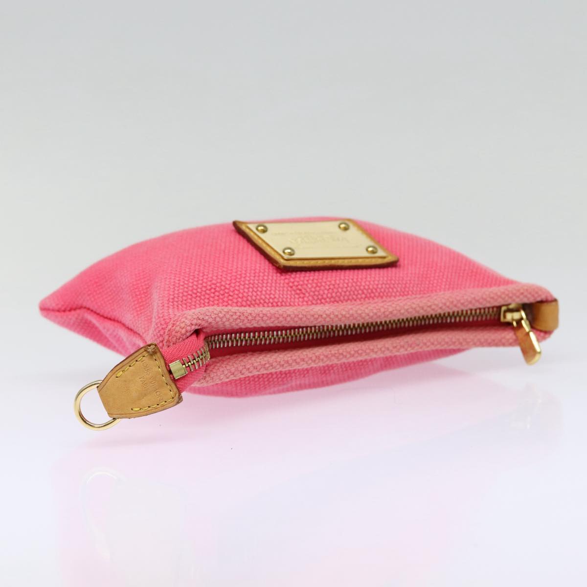 LOUIS VUITTON Antigua Pochette Plat PM Pouch Pink Rose M40068 LV hk1603