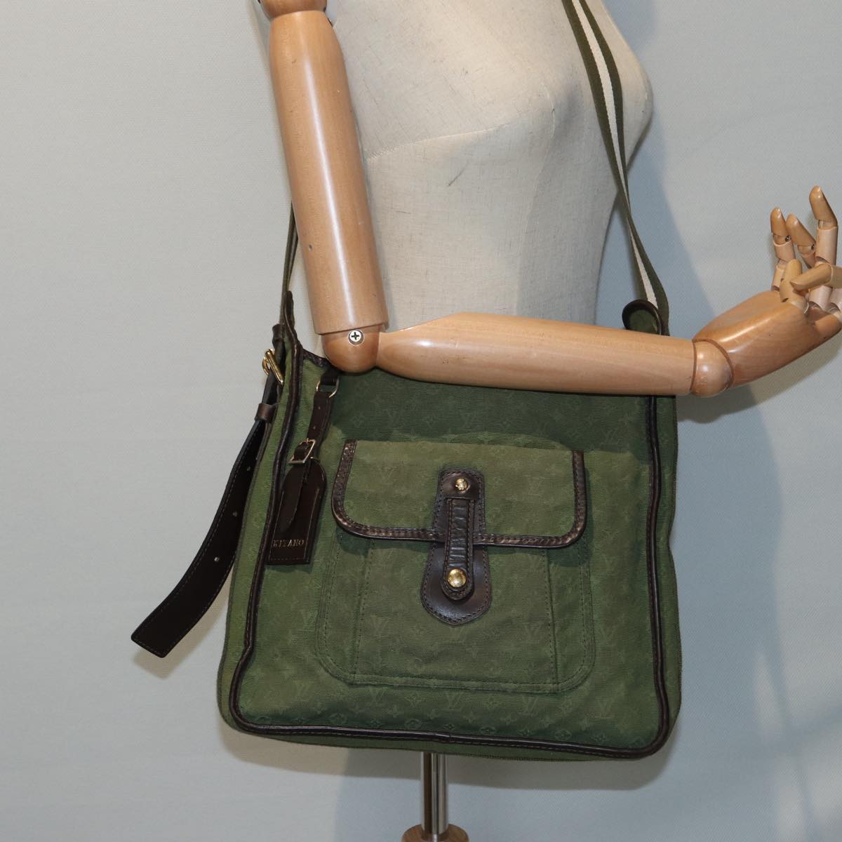 LOUIS VUITTON Monogram mini Bussus Marie Kate Bag TST Khaki M92324 hk1615