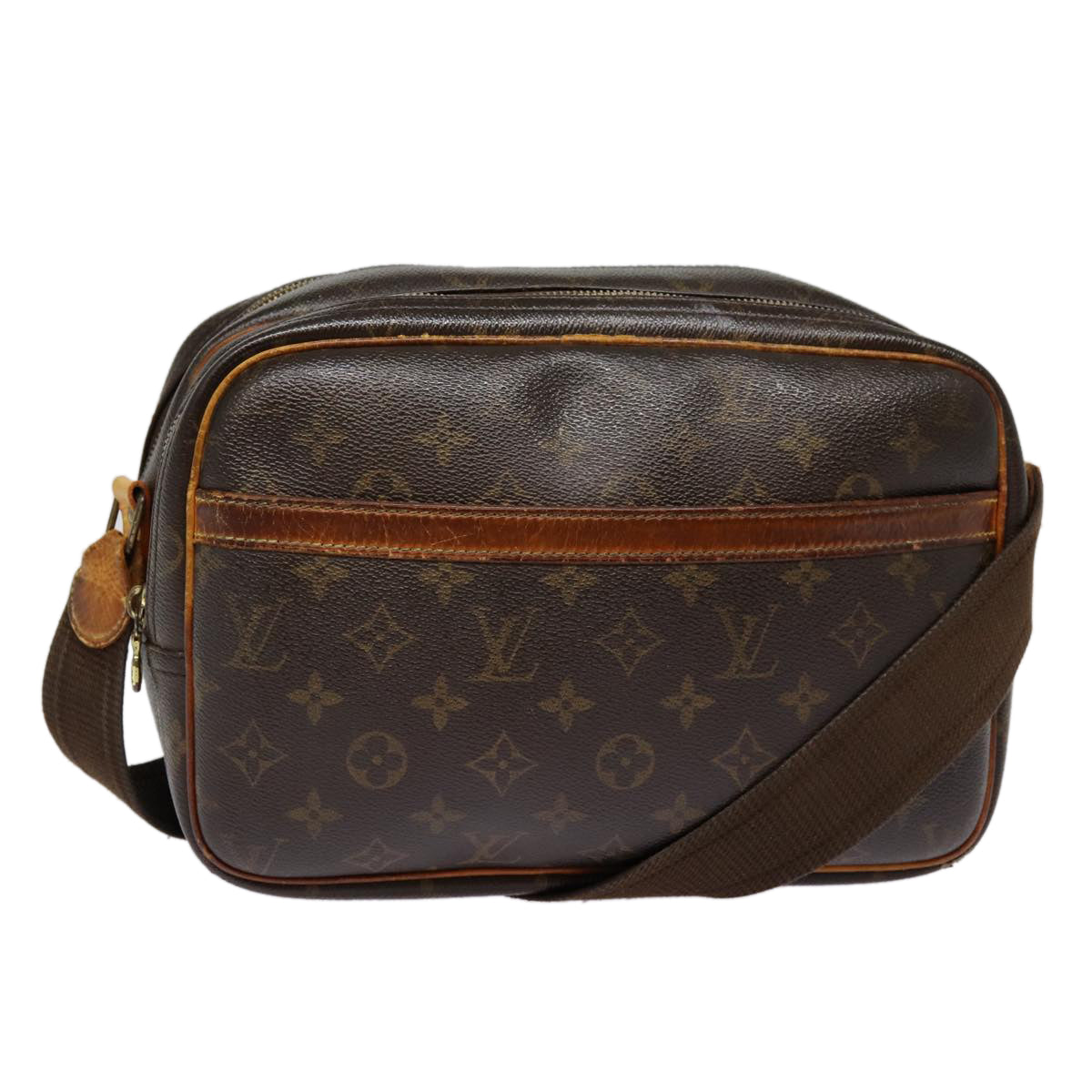 LOUIS VUITTON Monogram Reporter PM Shoulder Bag M45254 LV hk1625