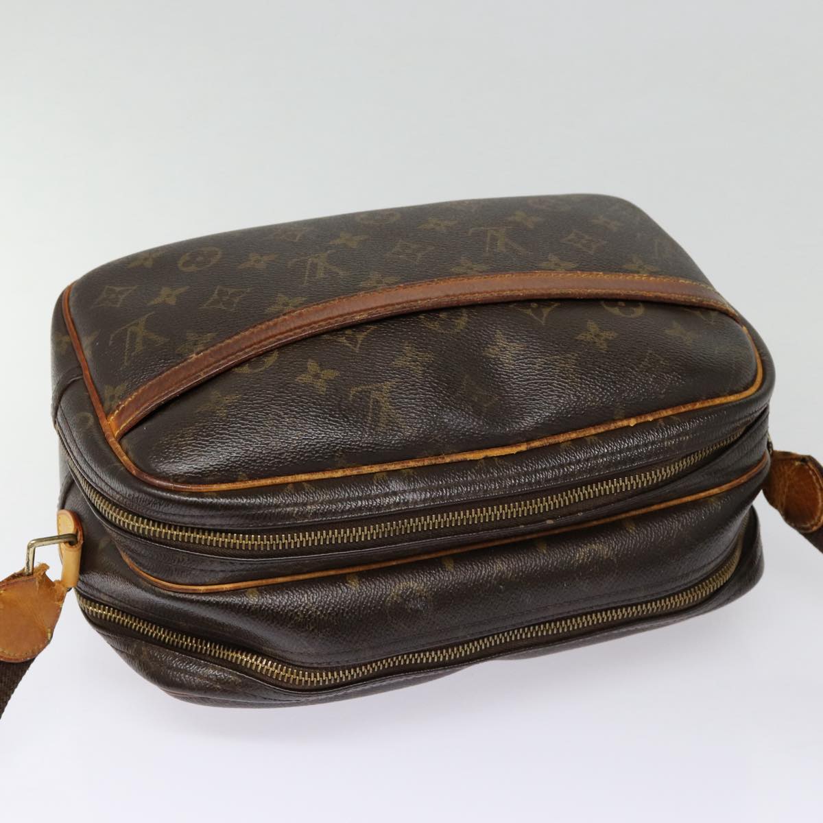 LOUIS VUITTON Monogram Reporter PM Shoulder Bag M45254 LV hk1625