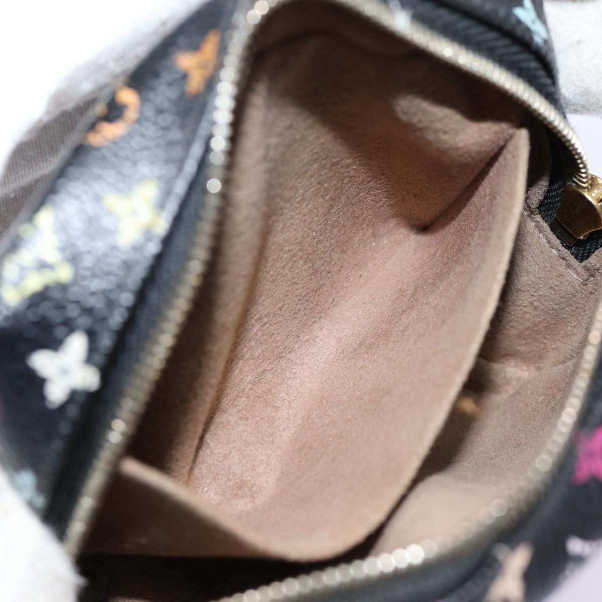 LOUIS VUITTON Monogram Multicolor Trousse Wapity Pouch Black M58034 hk1642