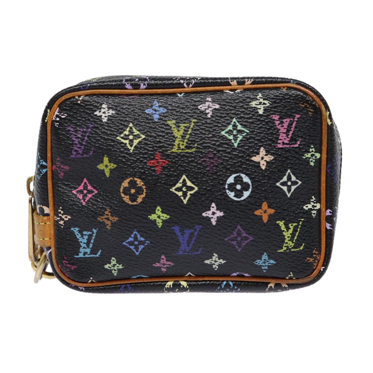 LOUIS VUITTON Monogram Multicolor Trousse Wapity Pouch Black M58034 hk1642