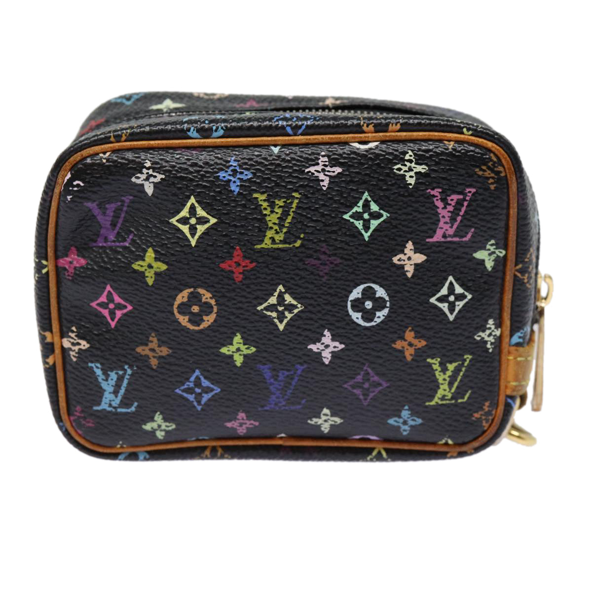 LOUIS VUITTON Monogram Multicolor Trousse Wapity Pouch Black M58034 hk1642