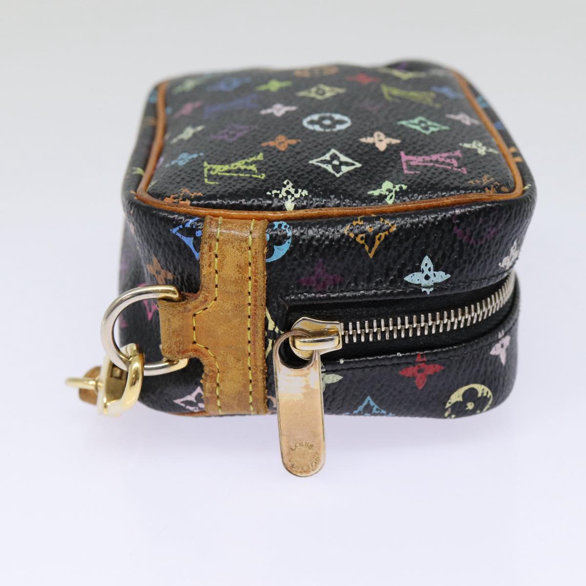 LOUIS VUITTON Monogram Multicolor Trousse Wapity Pouch Black M58034 hk1642