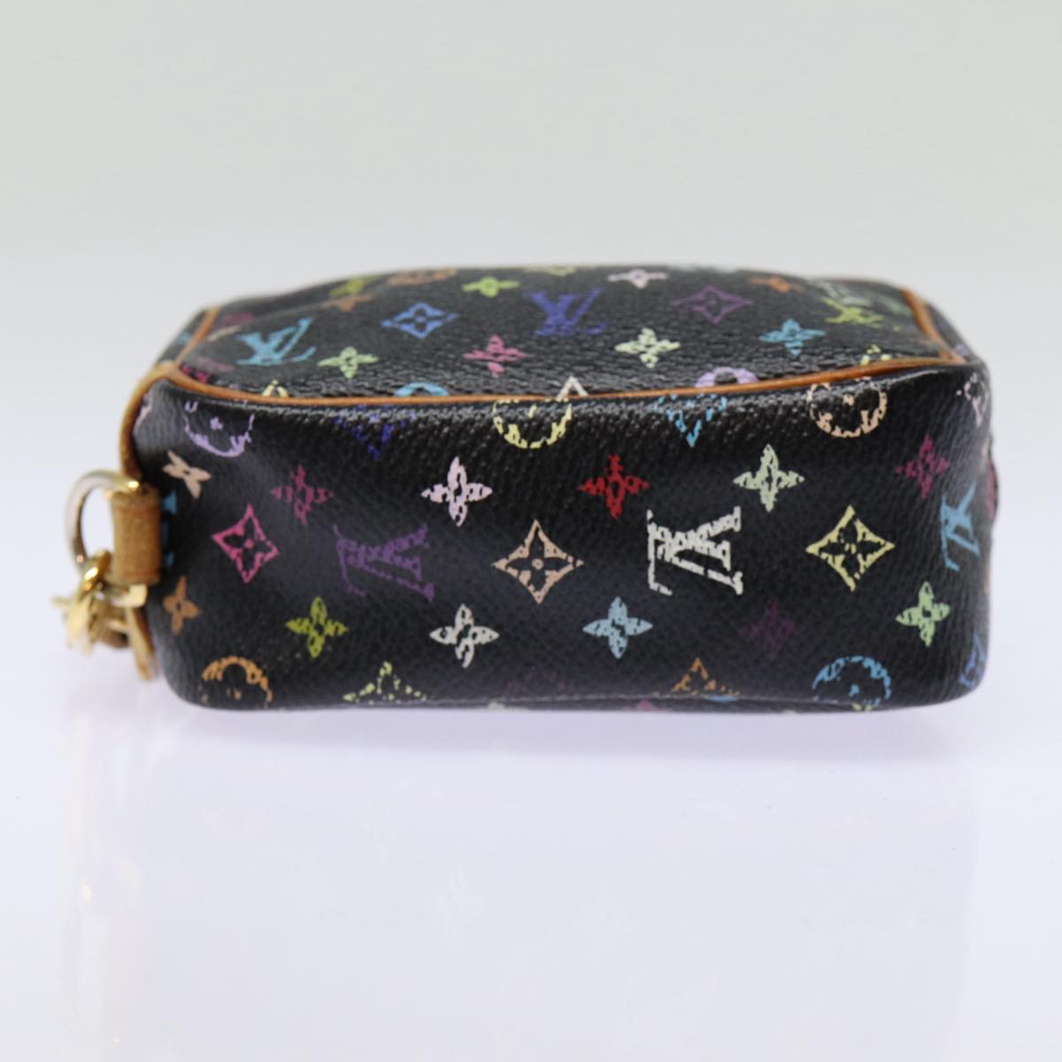 LOUIS VUITTON Monogram Multicolor Trousse Wapity Pouch Black M58034 hk1642