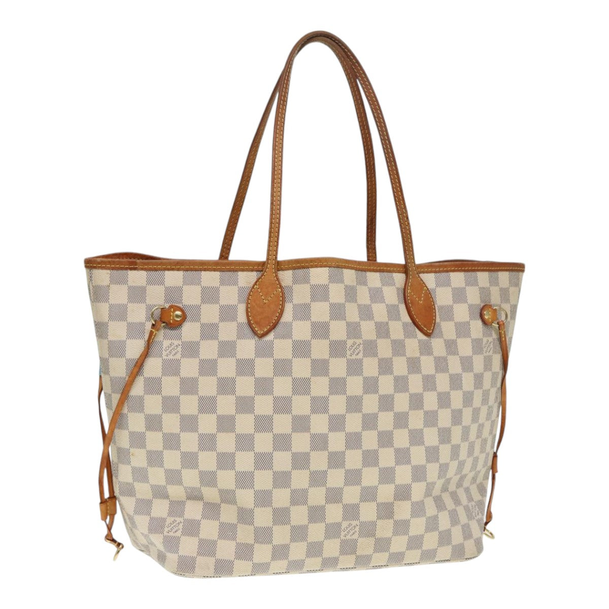 LOUIS VUITTON Damier Azur Neverfull MM Tote Bag N41605 LV hk1644