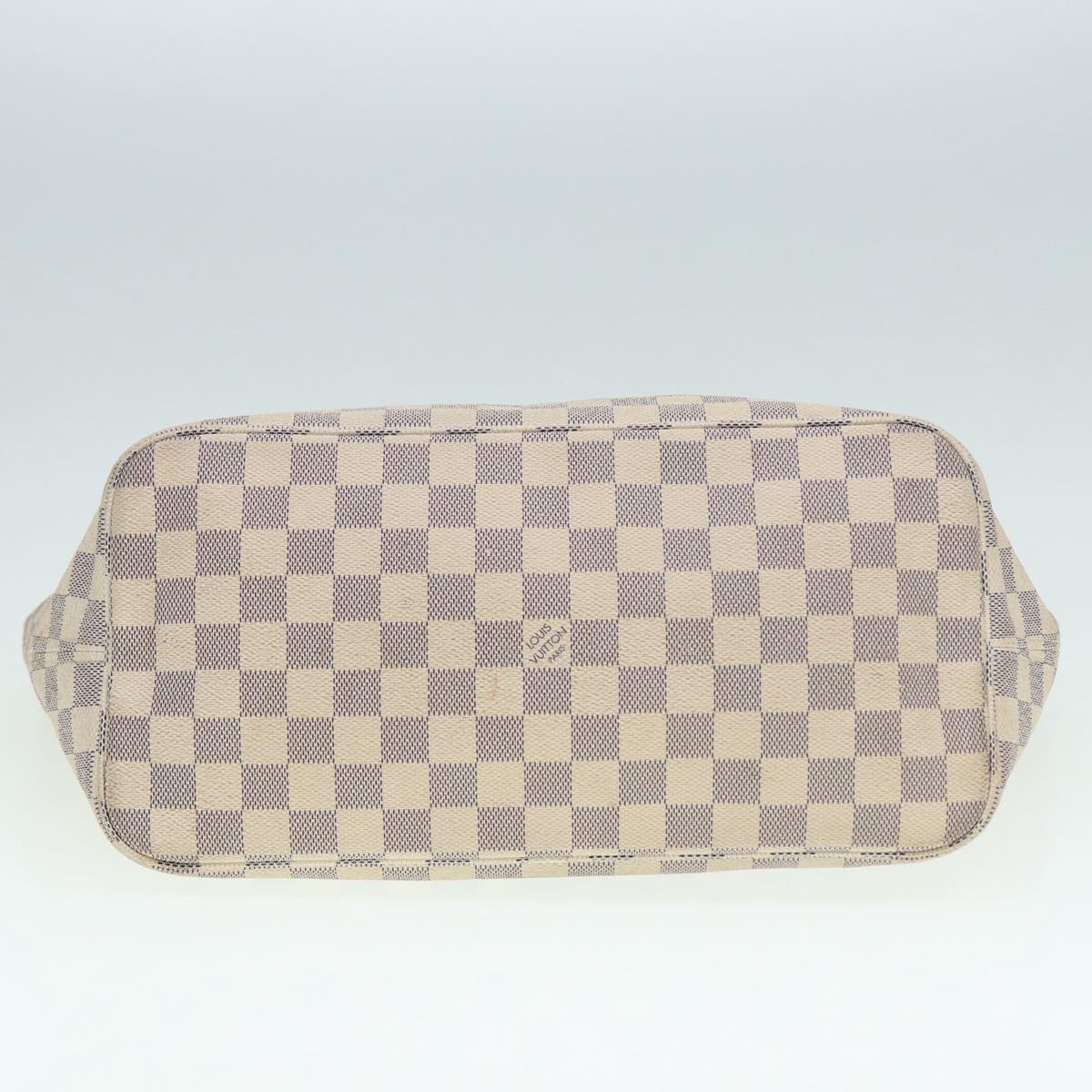 LOUIS VUITTON Damier Azur Neverfull MM Tote Bag N41605 LV hk1644