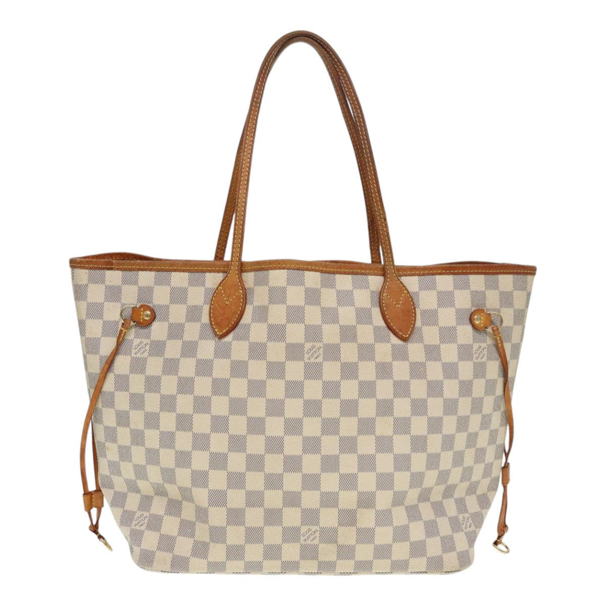 LOUIS VUITTON Damier Azur Neverfull MM Tote Bag N41605 LV hk1644