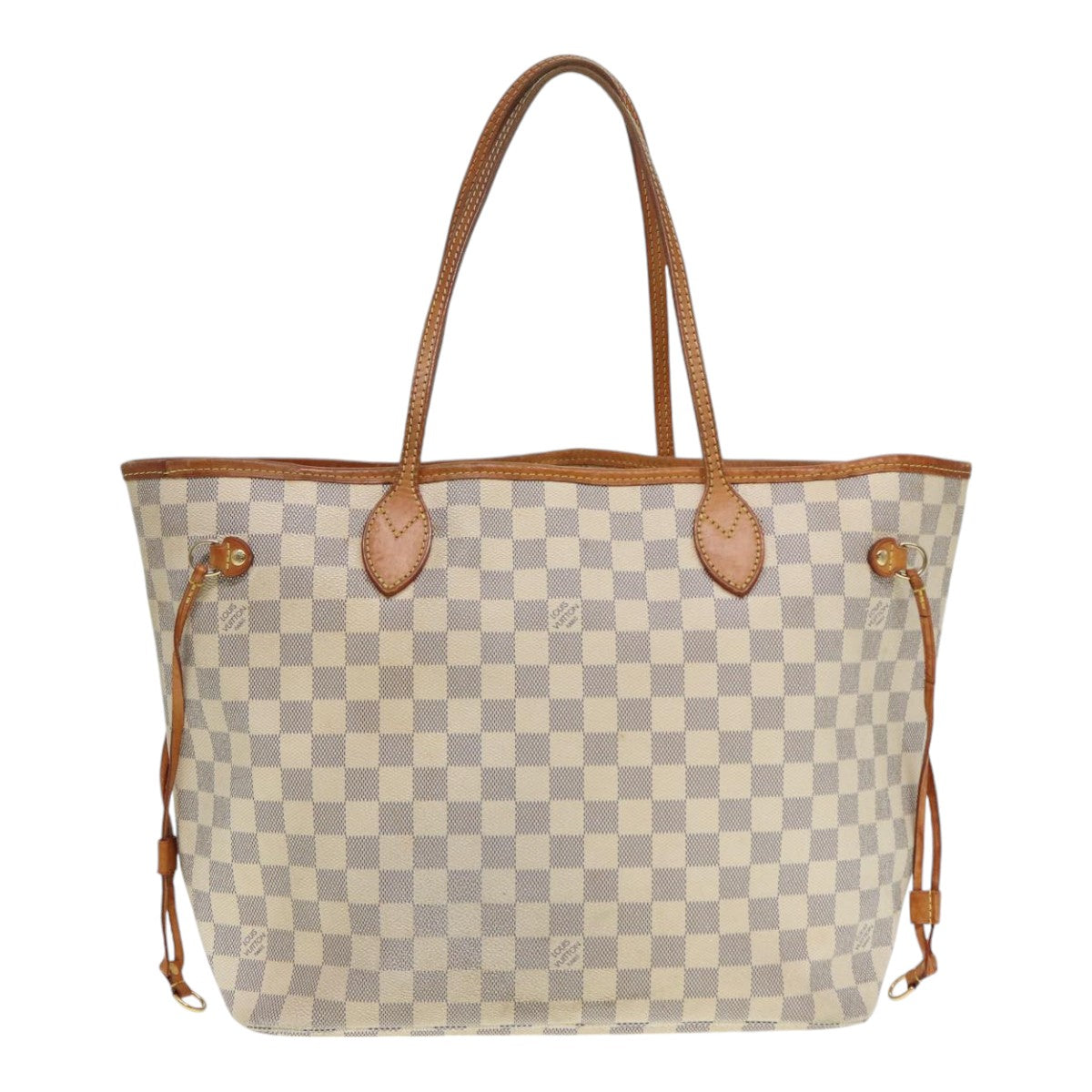 LOUIS VUITTON Damier Azur Neverfull MM Tote Bag N41605 LV hk1644