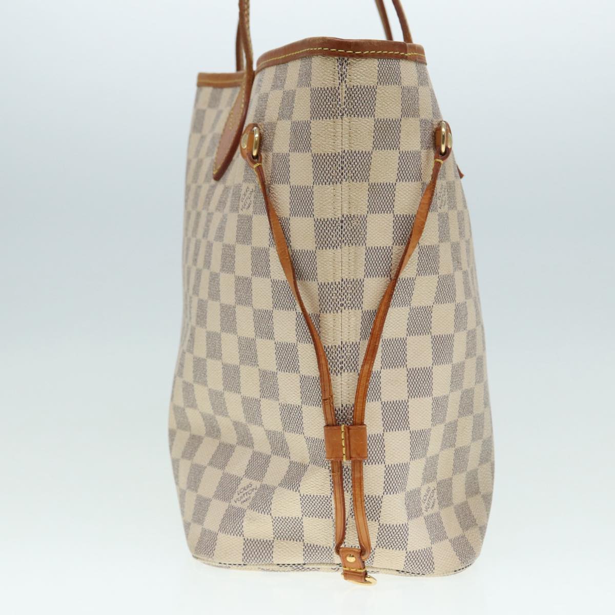 LOUIS VUITTON Damier Azur Neverfull MM Tote Bag N41605 LV hk1644