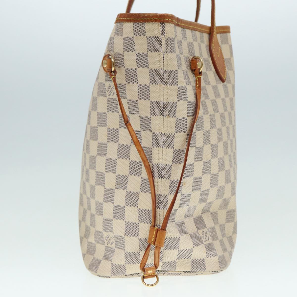 LOUIS VUITTON Damier Azur Neverfull MM Tote Bag N41605 LV hk1644
