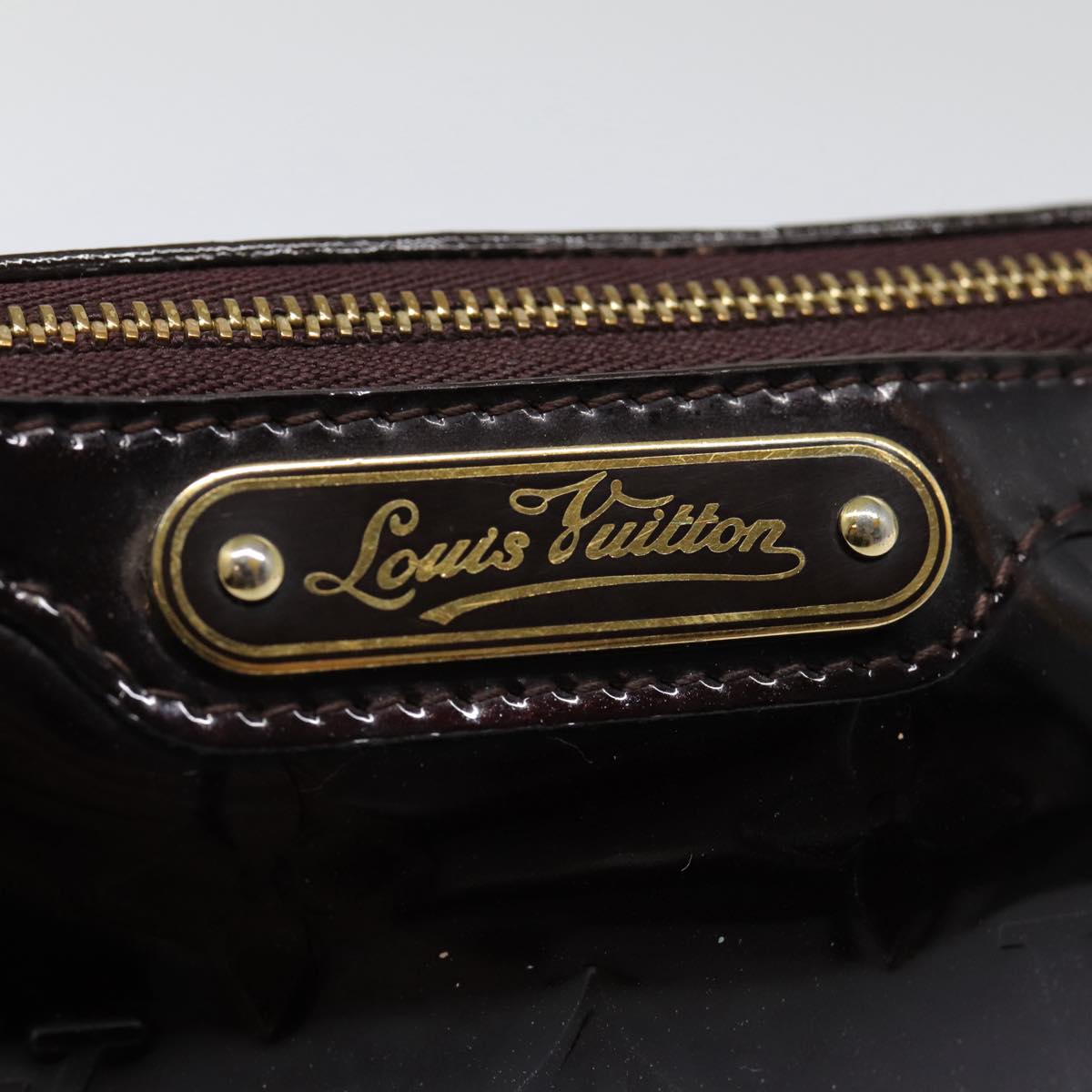 LOUIS VUITTON Vernis Trousse Cosmetic Cosmetic Pouch Amarante M93565 hk1647