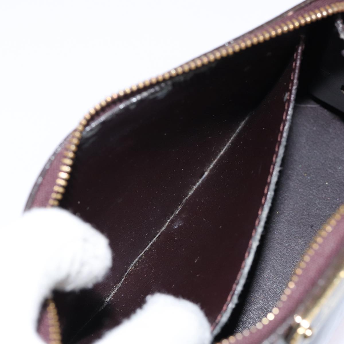 LOUIS VUITTON Vernis Trousse Cosmetic Cosmetic Pouch Amarante M93565 hk1647