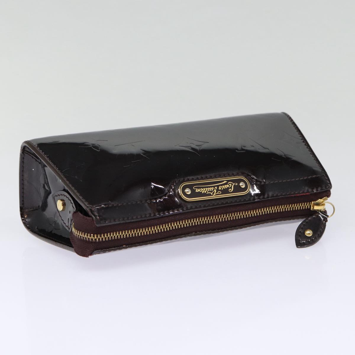 LOUIS VUITTON Vernis Trousse Cosmetic Cosmetic Pouch Amarante M93565 hk1647